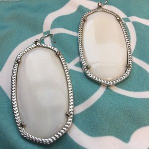 Kendra Scott White Pearl Danielle Earrings